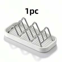 1/3 piezas Jabonera moderna y desmontable a prueba de agua, estante de drenaje con soporte de ola, soporte de jabón para cocina y baño - multicolor - Ver 10