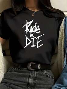 Women T-Shirts - Black - View 1