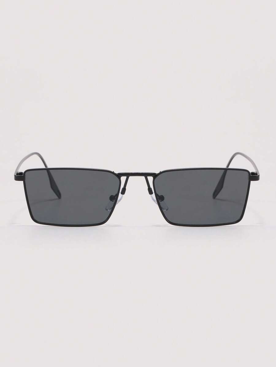 Visivana 1 Pair Men's Rectangular Metal Small Frame Vintage Street Style High-End Fashion Glasses - Multicolor - View 1