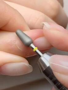 1/2pcs Nail Polishing Head, Pre-Treatment Tool For Removing Dead Skin, Calluses And Hangnails - Grey - View 4