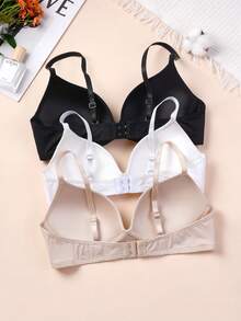 3pcs Basic Solid Color Teenager Underwear, Suitable For 13-16 Years Old - Multicolor - View 2
