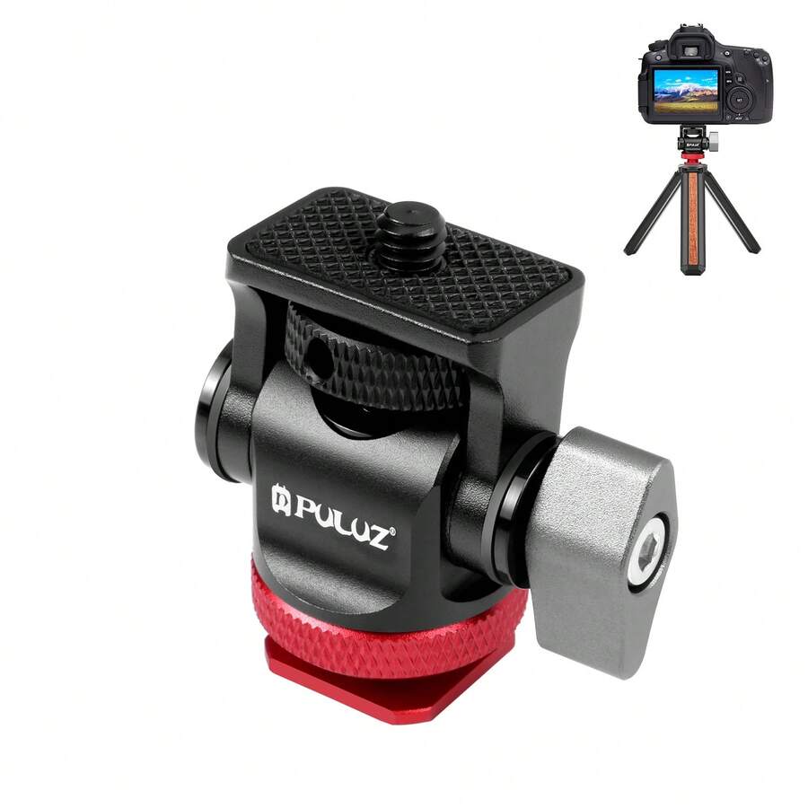 PULUZ Mini 180 Degree Swing Tripod Ball Head Cold Shoe Mount Adapter - View 1