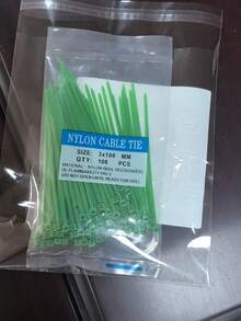 Correa con cremallera autobloqueante de nailon de 4 pulgadas, 0.07 pulgadas de ancho, verde (adecuada para jardinería, parcelas de verduras, mantenimiento de paisajismo) - Multicolor - Ver 9