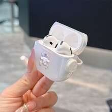 三麗鷗 Cinnamoroll 音樂 AirPods Pro 保護殼 可愛透明防震殼 附旋轉支架 相容 AirPods 1/2/3/4 與 Pro/Pro 2 代 適用於新款 AirPods Pro 3 送女友聖誕襪小禮物 - transparent - 查看 3