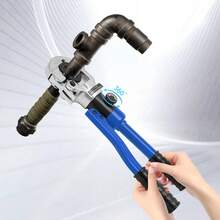 YUNRUX Ø12-Ø28mm Hydraulic Crimping Tool For Composite Pipe And Fittings V Profile Crimp - 藍色 - 查看 10
