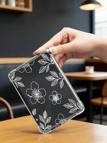 白色花卉時尚 Kindle 保護殼，INS 風格線條花葉圖案，防滑保護套，相容於 Kindle 11 代 2024/Kindle Paperwhite 12 代 2024/Kindle Colorsoft Signature Edition，Clara Colour/Bw/2E，防水防震防摔防刮，春季禮物，生日禮物 - 彩色 - 查看 5