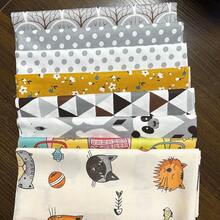 8pcs 25*25/50*50cm Cartoon Animal Print Fabric DIY Patchwork DIY Sewing Material Fabric Suitable For Handmade Patchwork Sewing Projects And Craft Making, Fabric, Sewing Supplies - Variant - View 10