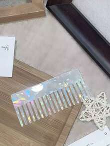 1入 醋酸纖維美人魚色可攜式寬齒解結梳髮造型工具組 - 彩色 - 查看 2