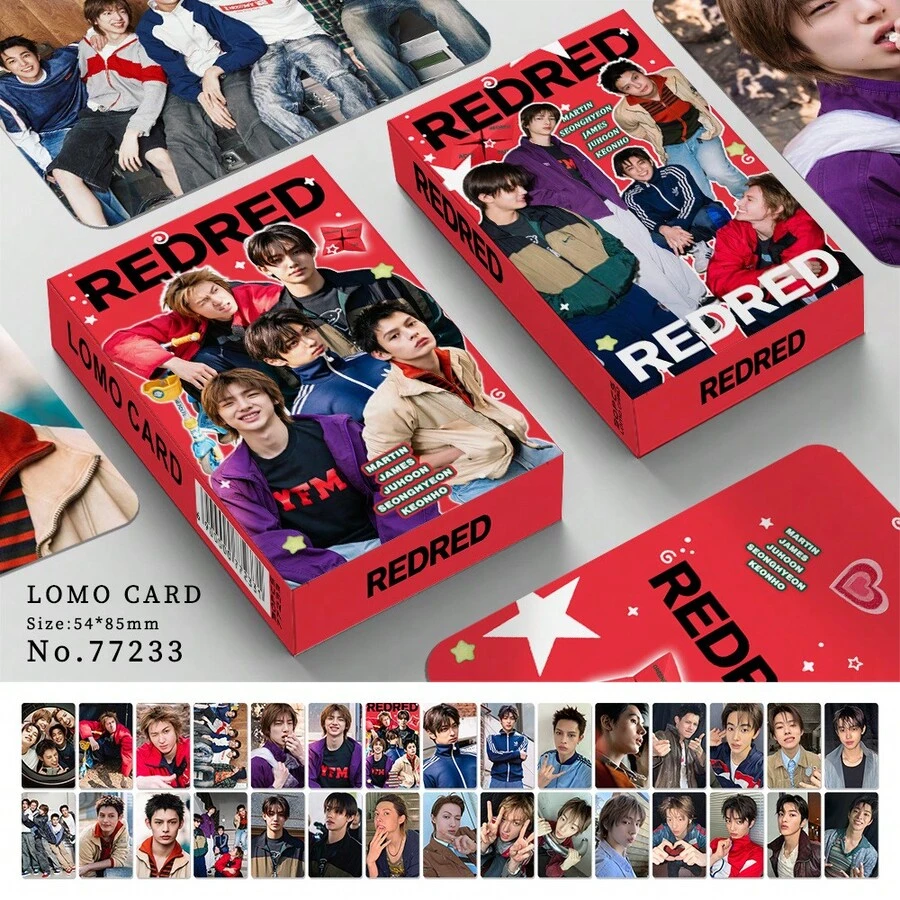 30張 CORT1S REDRED Lomo卡 MART1Nn JAMES JUHOON 成員 K-Pop 專輯小卡 偶像相片卡 粉絲收藏禮物 - 單件 - 查看 1