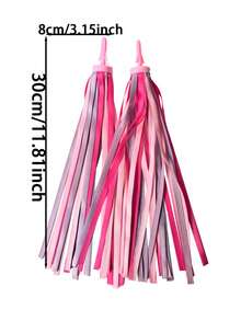 Kids Bike Handlebar Streamers, Tassel Ribbon Decorations For Scooters & Tricycles, Children's Car Accessories 1Pair - Multicolor - View 3