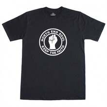 Maglietta in cotone da uomo North End Soul Keep The Faith Logo Music, vestibilità regolare - nero - Visualizzare 1