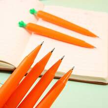 3PCS Carrot Mechanical Pencil - Creative Cute Adorable Student-Specific No-Jam No-Break Mechanical Pencil - Back To School Student Writing Stationery - A - View 5