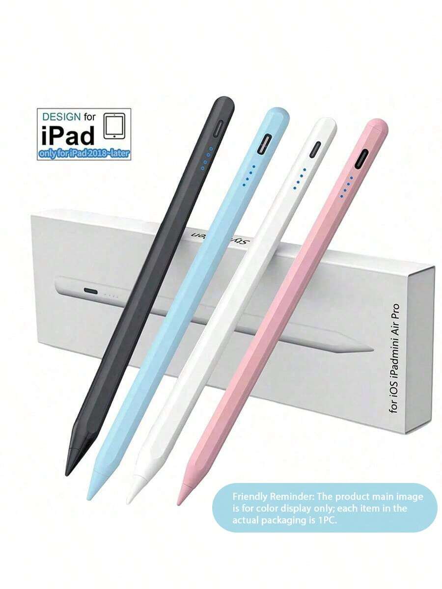 適用於 iPad 第 10 代與第 9 代的 Apple Pencil | 2 倍快速充電,相容於 iPad 第 6-11 代 (2018-2025)、Pro 12.9"/11"/13" M4、Air 3/4/5/M2/M3、Mini 5/6、Apple Pencil 第 2 代,適用於 iPad 第 9 代與第 10 代的升級版觸控筆,快速充電筆,相容於 iPad Pro 11"/12.9" (第 3/4/5 代) - 彩色 - 查看 1