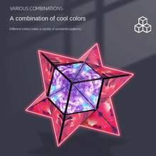 Variable Geometric Shapes, Transformable Magnetism, Magic Cube, Anti-Compressive Stress, 3D Manual Flipping, Jigsaw Cube, Stress-Relieving - lanjin - 查看 2