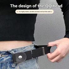 Ceinture élastique invisible, unisexe, amincissante et flatteuse - Conception confortable sans boucle, réglable et élastique, s'adapte parfaitement aux jeans et pantalons décontractés - Améliore vos courbes corporelles, ajustement invisible, unisexe, élastique confortable, taille unique - Multicolore - Voir 8