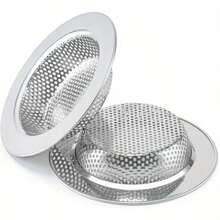 1/2PCS Thickened Stainless Steel Sink Strainer, Kitchen Vegetable Basin Anti-Clogging Residue Filter, Universal Sink Drain Strainer - 2PCS - View 10