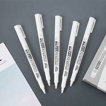 3/6pcs Non-Erasable White Chalk Markers - For Chalkboards, Blackboards, Windows, Glass, Bistros, Signs - White Marker - View 6
