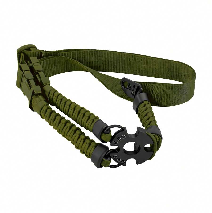 Kampak Kw321 Tactical Rifle Sling, Reinforced Single Point Sling, Black, Multipurpose Sling - Green - View 1