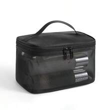 1pc Makeup Bag Handheld Single/Double/Triple Layer Mesh Cosmetic Bag, Large Capacity Toiletry Bag, Portable Makeup Organizer, Multi-Functional Compartment - Multicolor - View 7