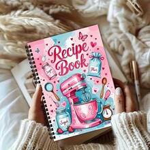 Gourmet Recipe Spiral Notebook - A Home Cooking Journal Filled With Cute Kitchen Art, 100 Pages, Perfect Kitchen Manual For Home Cooks - E - View 4