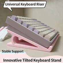3PCS Keyboard Tilt Stand With Cleaning Brush, Portable Non-Slip Keyboard Lifter For Office Desk, Comfortable Typing Angle Keyboard Feet For Mechanical/Gaming Keyboards, Space-Saving Desktop Accessory For Office, Home And Gaming Setup, Universal Keyboard Stand Feet With Non-Slip Pads - Sets - View 11
