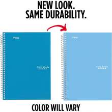 New-2026Five Star Spiral Notebook, 2 Subject, College Ruled Paper, 6" X 9.5", 80 Sheets, Blue (Color May Vary) (840029CG1) - Gray - View 6