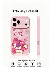 Miniso Funda de teléfono de silicona escalonada Disney, funda de teléfono de verano, regalo de vacaciones, funda de teléfono antideslizante, a prueba de caídas, a prueba de huellas dactilares, compatible con iPhone 17, 17Air, 17pro, 17promax, 11, 12, 13, 14, 15, 16pro, 16promax, 14Plus, 15Plus, 16Plus, 16pro, 16promax, XR. - Rosa - Ver 2