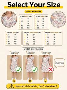 Women's Summer Floral Print Casual Dress With Pockets And Drawstring Waist Elegant - Multicolor - View 8