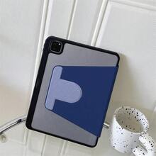 1件深藍色油畫百合花印花平板保護殼，適用於 iPad Air 6/5/4 &10 (10.9 吋) - 適用於 iPad Pro 2024、Air M3/A16 2025，適用於 Galaxy Tab S9 FE/S8 Plus/S7/S10，適用於 OPPO Pad，適用於 Matepad，適用於 Vivo Pad，適用於 Honor Pad，適用於 Xiaoxin Pad - 彩色 - 查看 8