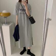 Women Midi Dresses - Grey - View 1