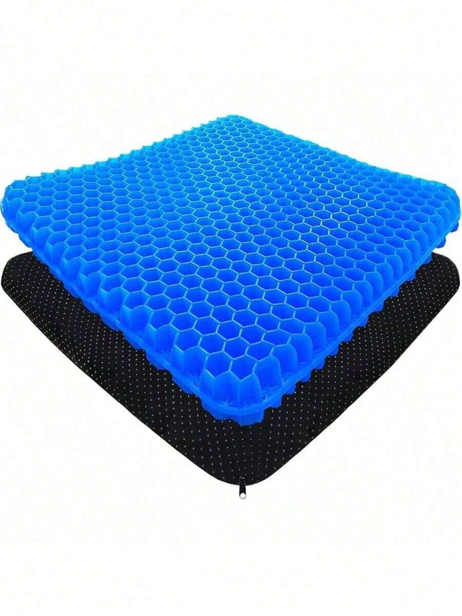 Breathable Honeycomb Structure Silicone Seat Cushion, Provides Excellent Cooling Effect In Hot Summer. Soft And Elastic, Comfortable Seating. Widely Applicable To Car Seats, Office Chairs And Outdoor Seats, Durable For Daily Use.