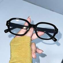 1pc Square Small Frame Glasses - Fashion Transparent Lens Glasses Frame, Retro Style And Personalized, Small And Simple Design - Multicolor - View 2