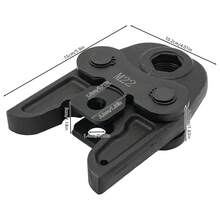YUNRUX 22mm Crimping Pliers Jaw, Compact Crimping Tool Jaw, Pressing Force 0.8-1.2mm - B-黑色 - 查看 2