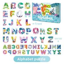 1 Set Double-Sided Double-Pattern Cartoon Puzzle, Animal, Transportation, Letter, Birthday, Multiple Patterns, Baby Hands-On Assembly, Picture Recognition, Early Education Desktop Toy - Multicolor - View 12