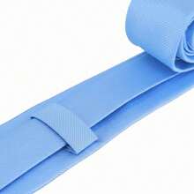 Set Of 3 Light Gray Ties For Groomsmen, Weddings, And Events - Azul Serenity - Ver 6