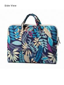 1 buah LISEN Sarung Pelindung Laptop Tahan Guncangan dan Tahan Air dengan Motif Daun Biru, Kompatibel dengan Legion R7000P Y9000P, ThinkBook 15.6/16 Inci (Model 2021-2026), Pro 13.3-16 Inci, Air 13/15 Inci M1/M2/M3, MateBook 12-16 Inci, dan Laptop HP. - MultiWarna - View 6