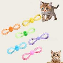2PCS/4PCS/6PCS Random Color Pet Throwing Toy Cat Toy Pet Interactive Toy Scratch And Bite Resistant Self-Entertainment Boredom Relief Toy With Built-In Bell - View 3