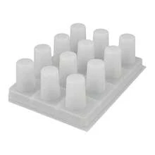 Molde para Gelapaletas de 12 cavidades, molde para Gelapaletas, bandeja para moldes de paletas de 50 ml, molde de gelatina congelada de plstico, fabricado en Mxico - plástico transparente - Ver 1