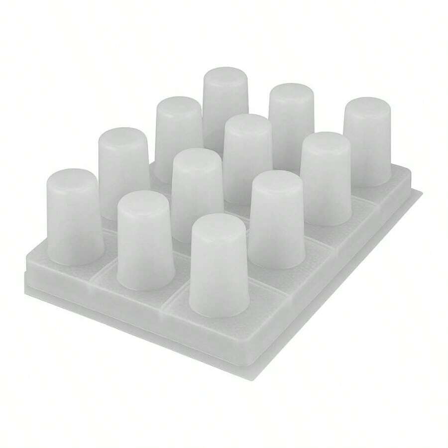Molde para Gelapaletas de 12 cavidades, molde para Gelapaletas, bandeja para moldes de paletas de 50 ml, molde de gelatina congelada de plstico, fabricado en Mxico - plástico transparente - Ver 1