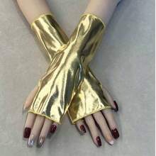 Nail Protection Gloves, Metallic Color UV Protection Gloves - Fingerless UV-Blocking Nail Protection Gloves, Hand Protection Products That Block UV Rays, Suitable For Nail Art Lamps And Sun Protection, Suitable For Use In Salons And At Home. - Multicolor - View 8