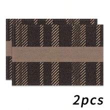 1/2/4/6/8/300 Pieces Of Luxury Placemat Set, Featuring Simple Geometric And High-End Gray Color Scheme. Machine Washable Polyester Material, Anti Fouling, Waterproof, And Easy To Clean. Suitable For Parties And Kitchen Decoration. - Multicolor - View 17