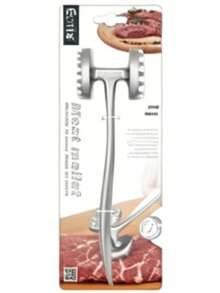Martillo de carne de doble cara de acero inoxidable mate - Plateado - Ver 4