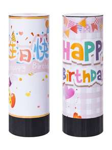 2件/4件/6件迷你紙花炮，生日手持花噴管，適用於生日派對 - A - 查看 4