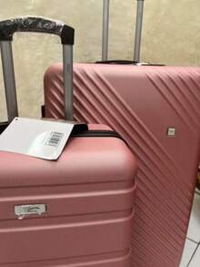 Premium Hard-Board Suitcase | 360° Wheels | Stylish And Durable | Security Lock - 玫瑰金色 - 查看 2