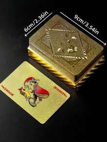 TOOUEE Luxurious Golden And Black Playing Cards - Waterproof, Ideal For Magic & Party Entertainment. Material Is More Suitable For Party Use, Creative Toys, Card And Poker Series, Texas Poker - black gold - View 6