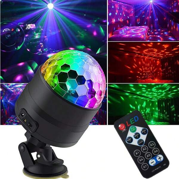 Disco Ball Lights, DJ Party Stage Lights, LED Strobe Lights For Family Gatherings, Dance Parties, Birthday Karaoke, Birthday And Christmas Decoration, Home Living Room, Wedding Karaoke, Bar Lighting Decoration, Light Show And Atmosphere Lights