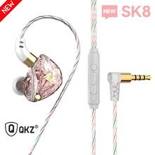 原装 QKZ AK6 Pro EDX Pro 单动圈单元 HiFi 低音入耳式耳机，带麦克风，3.5mm 立体声降噪运动耳机，ZST X 双动圈单元 - 紫色 - 查看 25