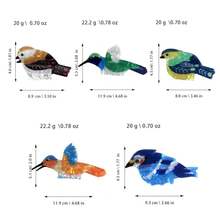 Linda pinza para el pelo de pájaro pequeño, y animado, accesorio colorido para el pelo de animales para la parte posterior de la cabeza RLS3 - A - Ver 4
