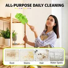 UNIQUEFORYOU 5入可重複使用除塵墊，適用於吸塵器，可水洗超細纖維布，用於清潔家居、汽車、寵物、家具、風扇及窗簾 - 5件裝 - 查看 5