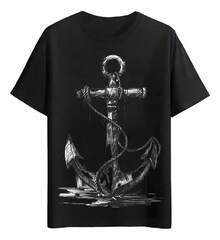Playeras Ancla Marinera Con Cuerda - Blanco - Ver 6